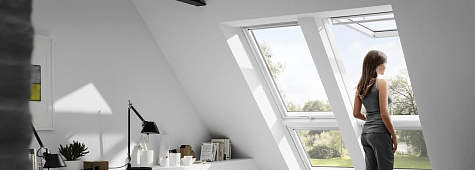 Купить Мансардное окно VELUX PREMIUM Панорамное GPL CK04 3068 55х98см ручка сверху и снизу / двухкамерное - изображение 4